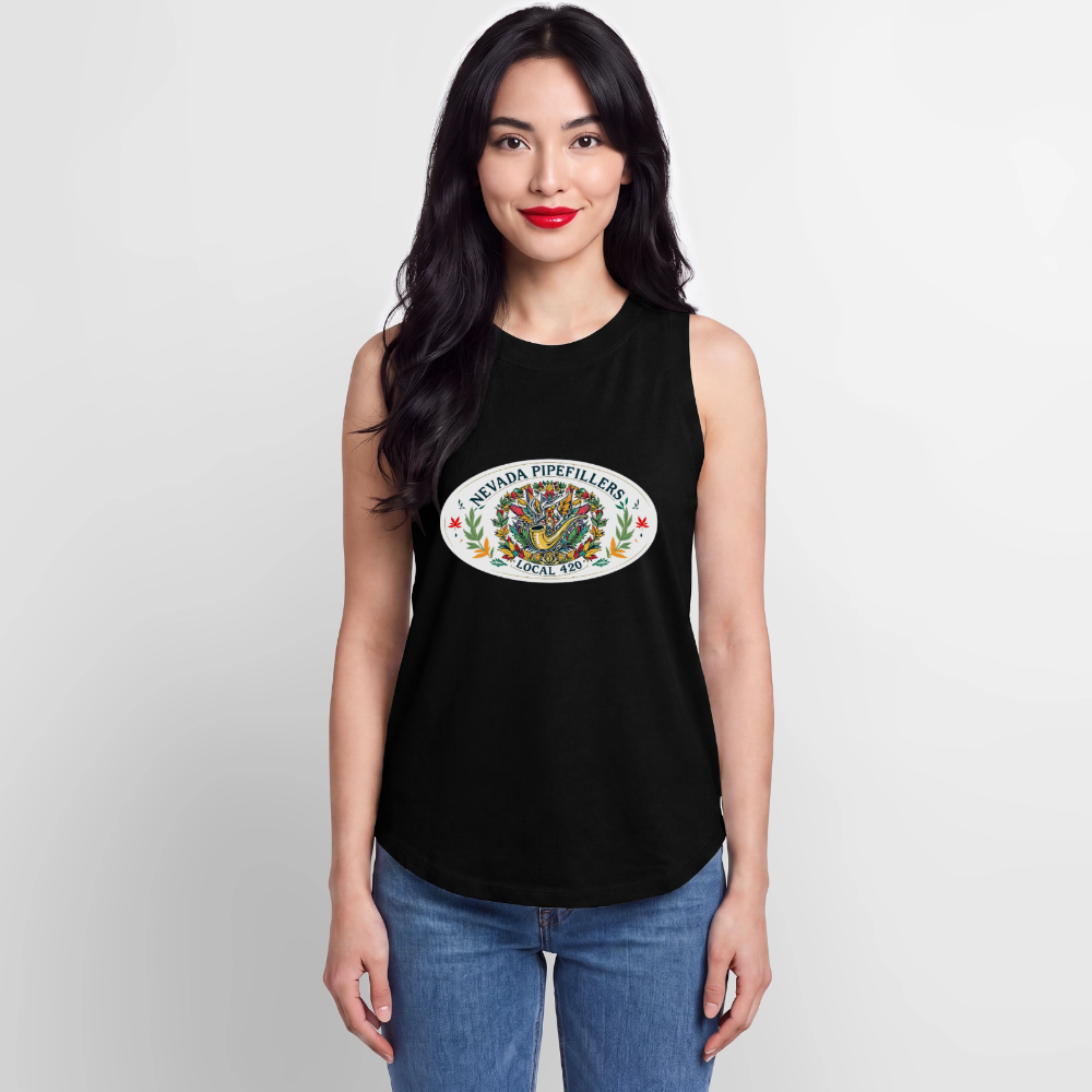 NEVADA PIPEFILLERS LOCAL 420 Women's Relaxed Tank Top - black