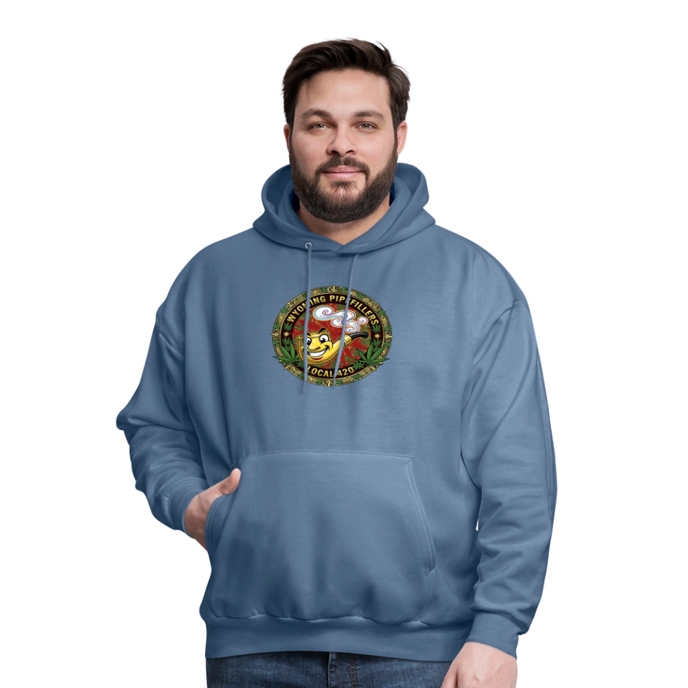 WYOMING PIPEFILLERS LOCAL 420 Men's Hoodie - denim blue