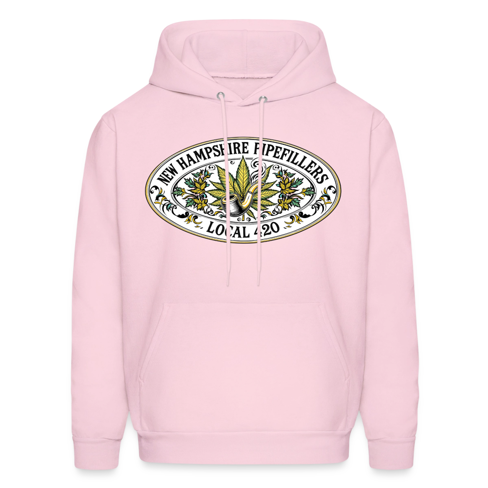 NEW HAMPSHIRE PIPEFILLERS LOCAL 420 Men's Hoodie - pale pink