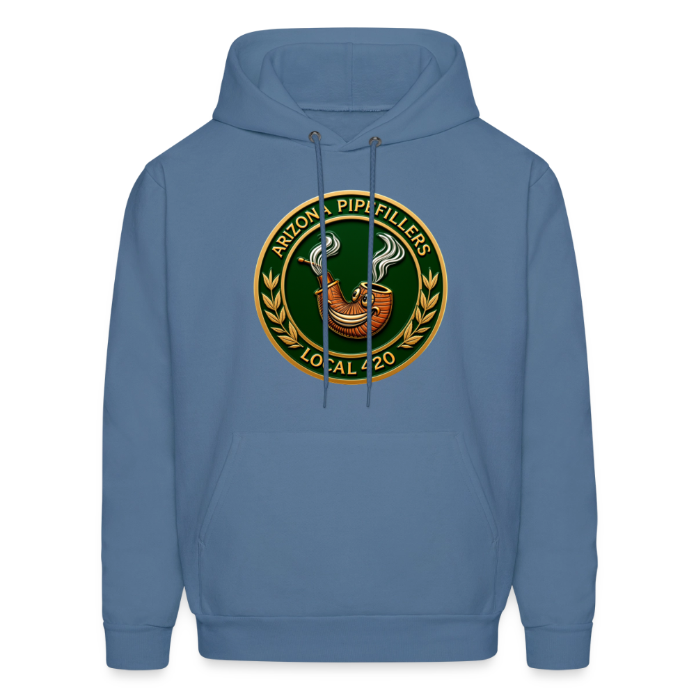 ARIZONIA PIPEFILLERS LOCAL 420 F/B DESIGN Men's Hoodie - denim blue