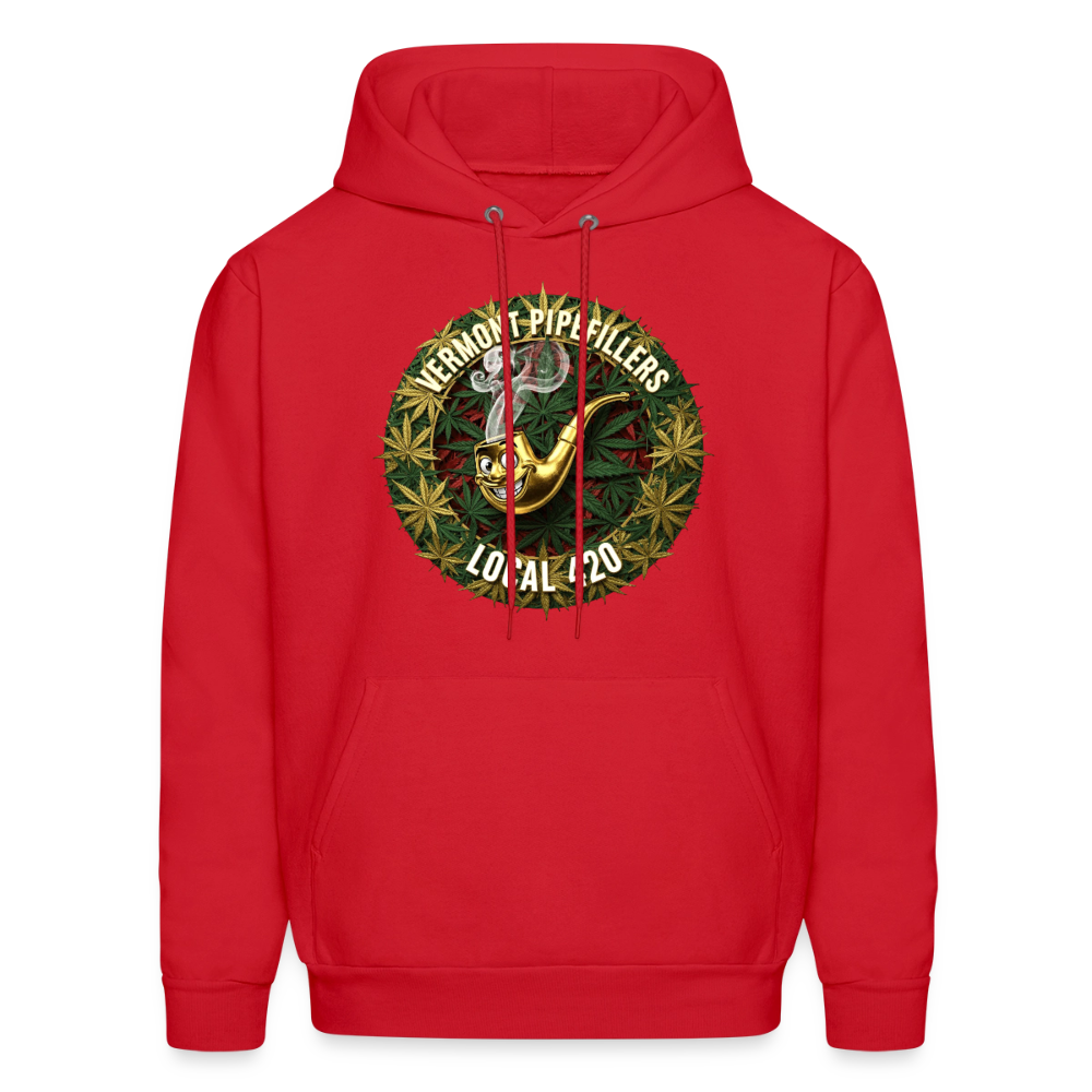 VERMONT PIPEFILLERS LOCAL 420 Men's Hoodie - red