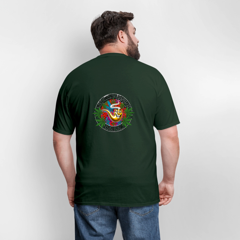 WEST VIRGINIA PIPEFILLERS LOCAL 420 F/B DESIGN Men's T-Shirt - forest green
