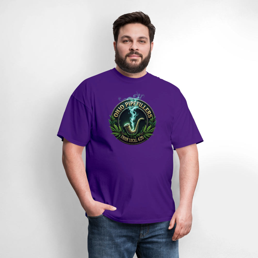 OHIO PIPEFILLERS UNION LOCAL 420 Men's T-Shirt - purple