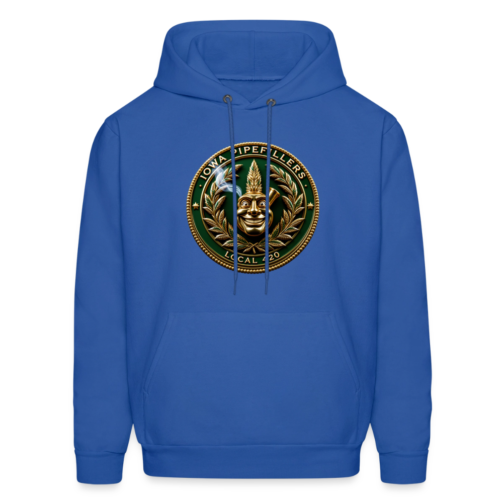 IOWA PIPEFILLERS LOCAL 420 F/B DESIGN Men's Hoodie - royal blue