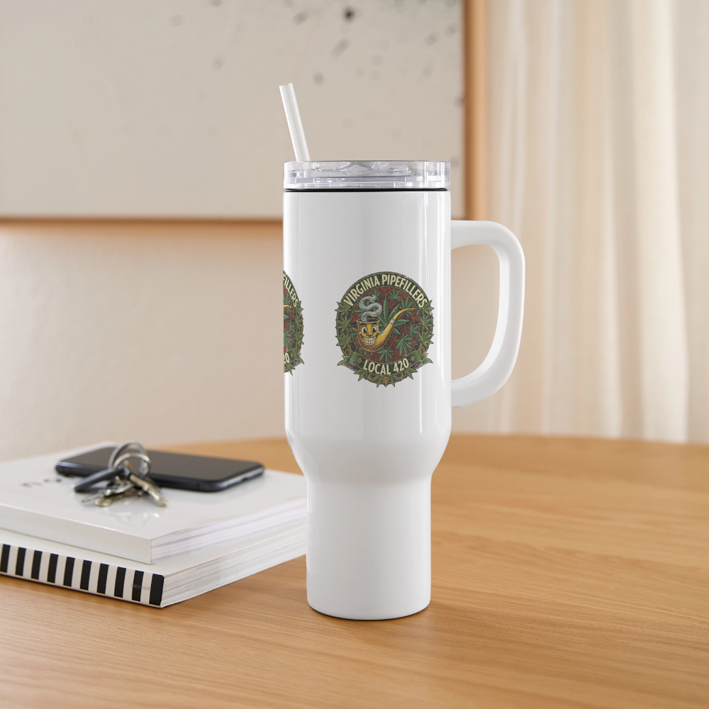 VIRGINIA PIPEFILLERS LOCL 420 40oz Stainless Steel Travel Tumbler - white