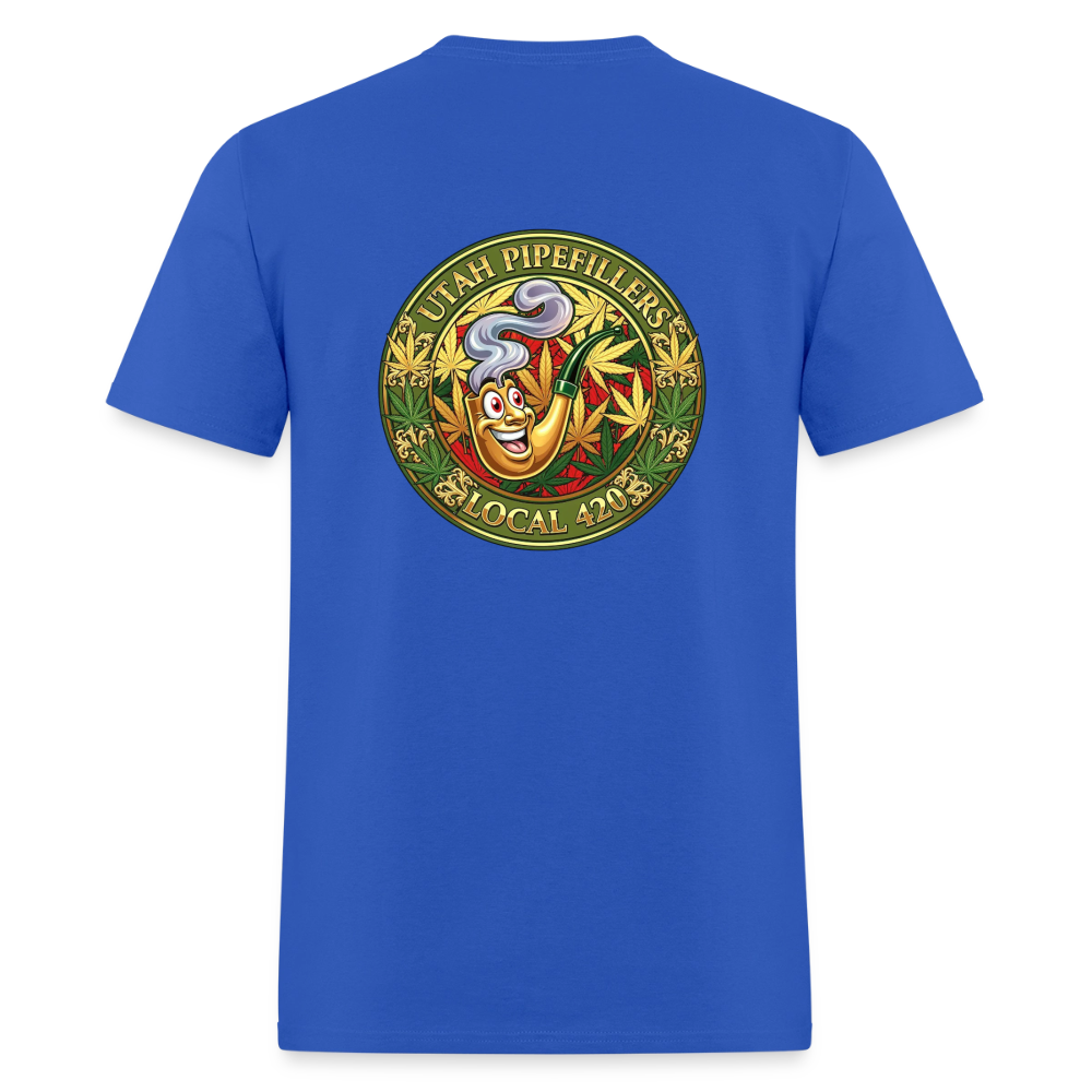UTAH PIPEFILLERS LOCAL 420 F/B DESIGN Men's T-Shirt - royal blue