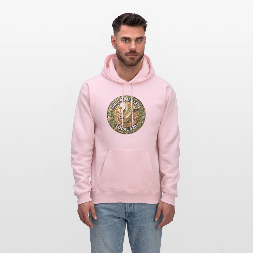 OHIO PIPEFILLERS LOCAL 420  F/B DESIGNS Men's Hoodie - pale pink