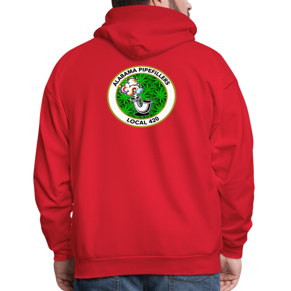 ALABAMA PIPEFILLERS LOCAL 420 F/B EM-BLEMS Men's Hoodie - red