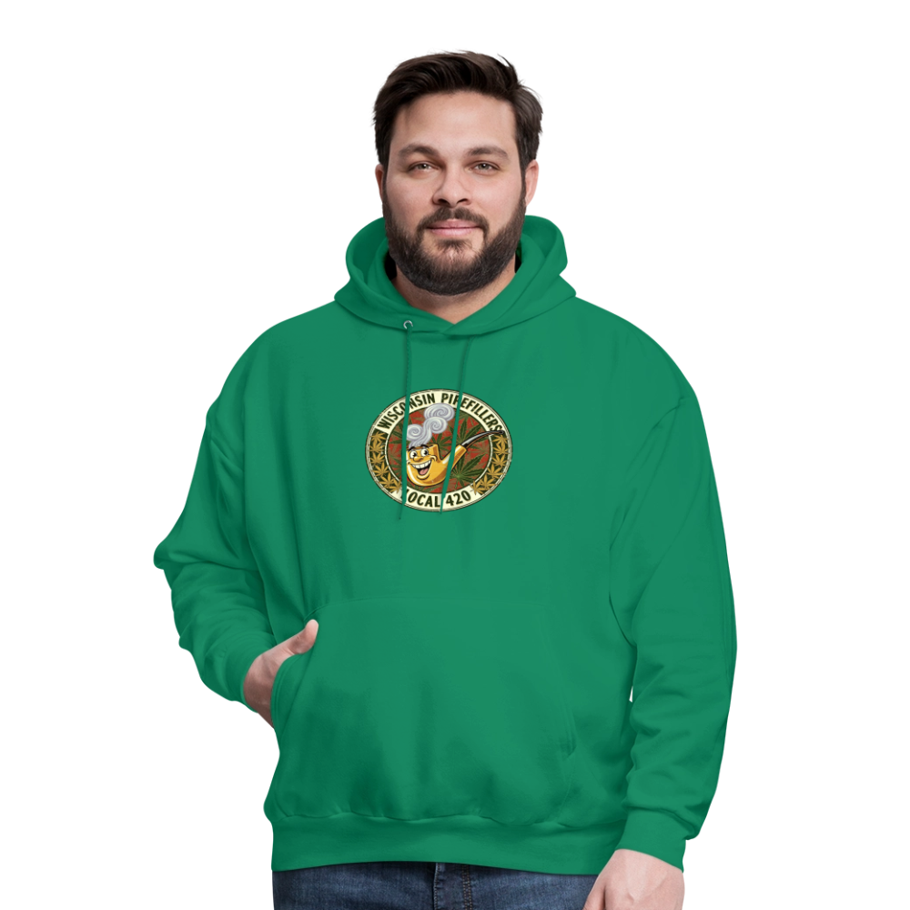 WISCONSIN PIPEFILLERS LOCL 420 Men's Hoodie - kelly green