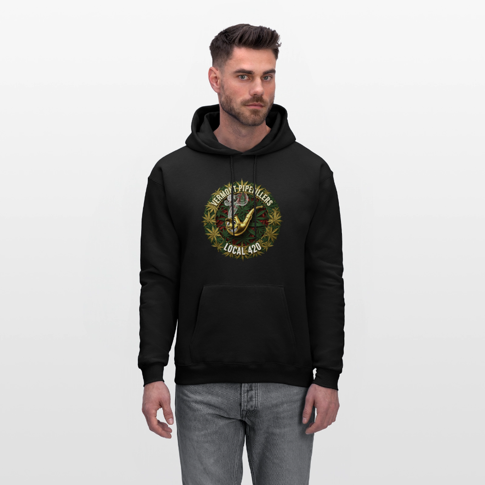 VERMONT PIPEFILLERS LOCAL 420  F/B DESIGN Men's  Hoodie - black