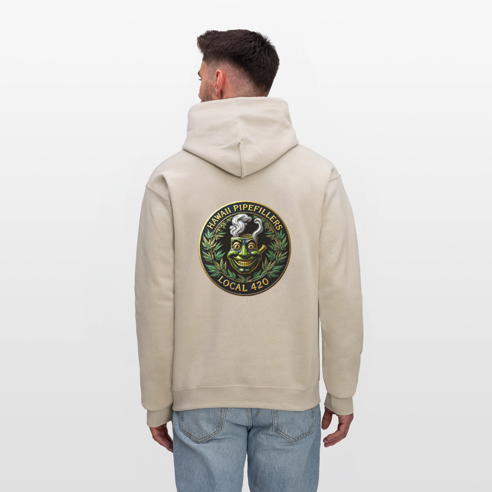 HAWAII PIPEFILLERS LOCAL 420 F/B DESIGN Men's Hoodie - Sand