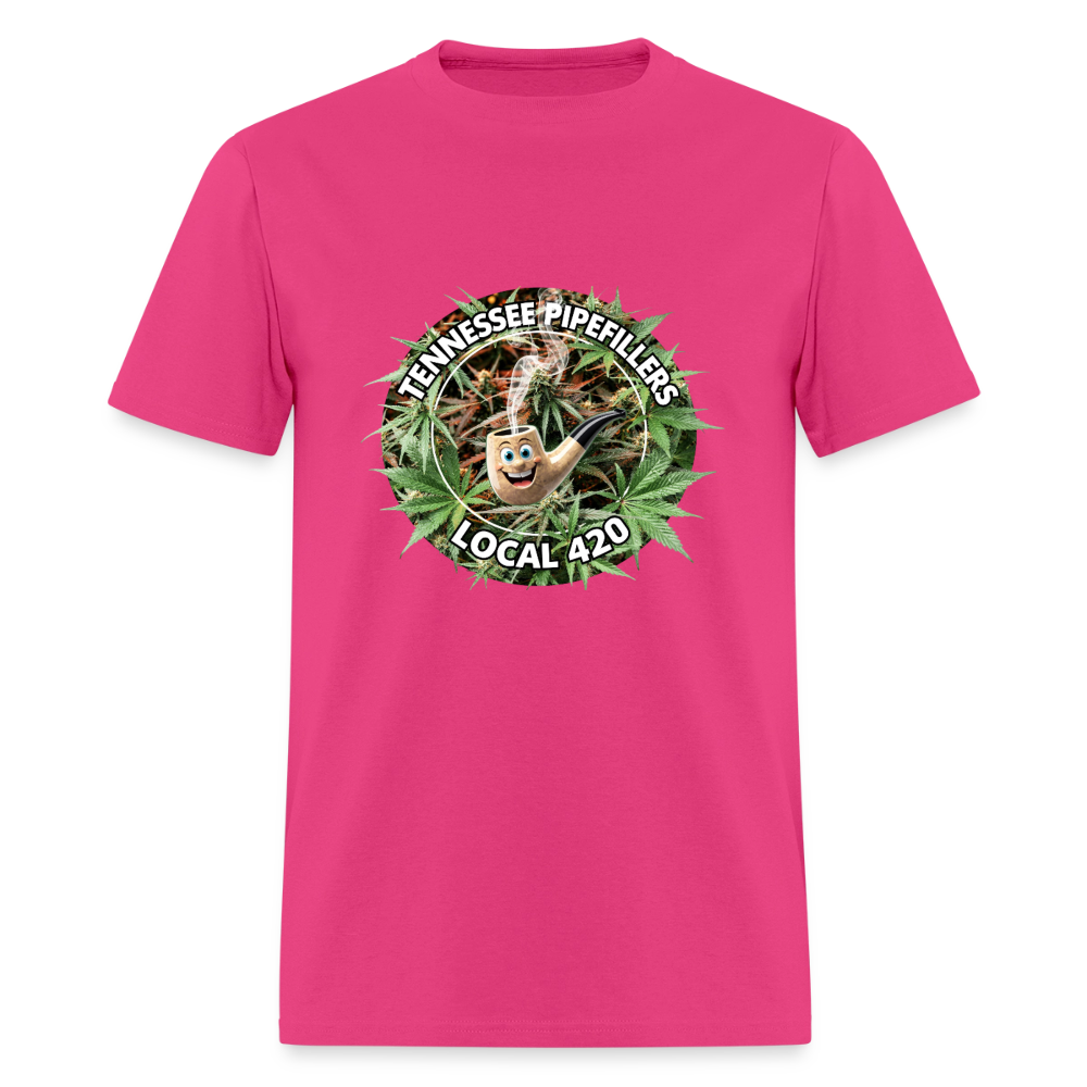 TENNESSEE PIPEFILLERS LOCAL 420 F/B DESIGN Men's T-Shirt - fuchsia