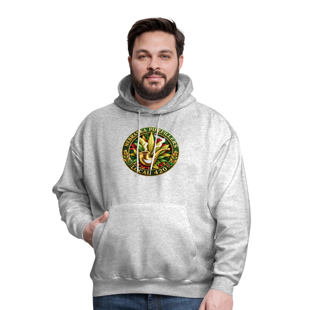 NEBRASKA PIPEFILLERS LOCAL 420 Men's Hoodie - heather gray