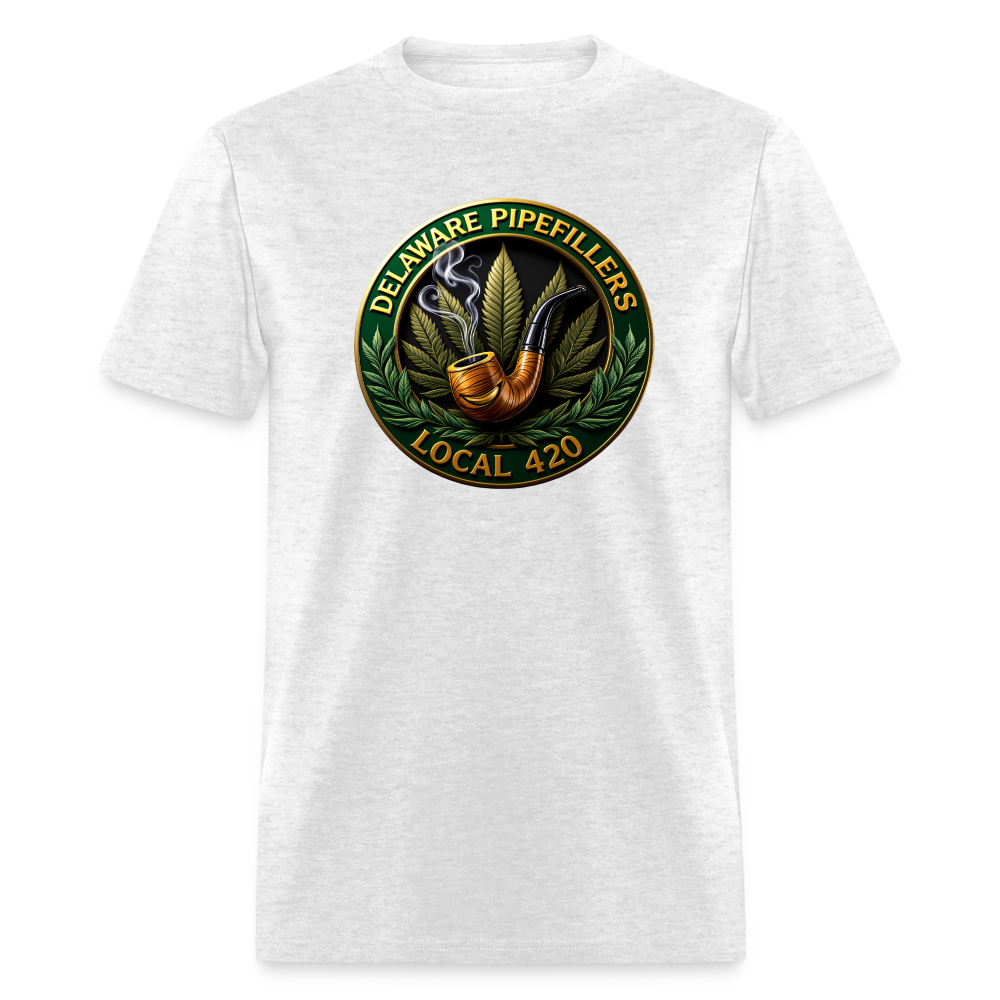 DELAWARE  PIPEFILLERS LOCAL 420 F/B DESIGN Men's T-Shirt - light heather gray