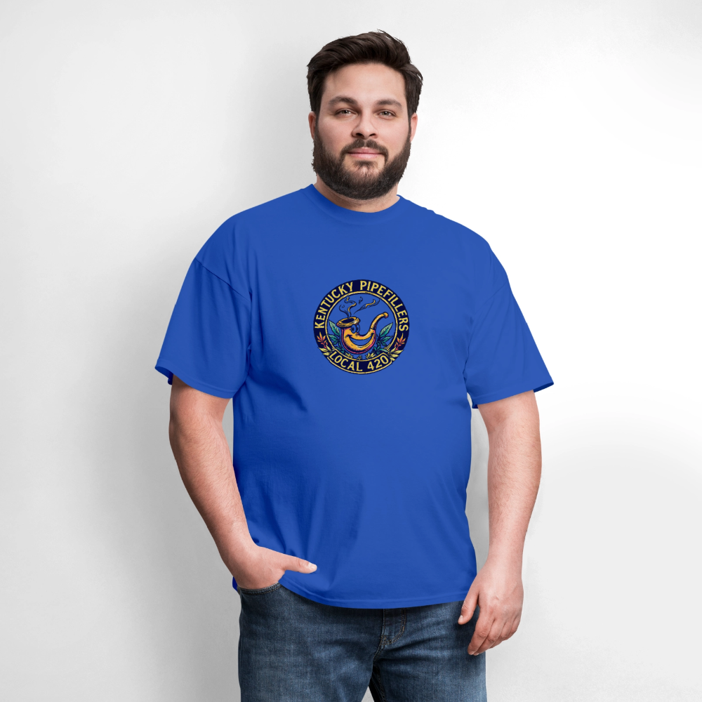 KENTUCKY  PIPEFILLERS LOCAL 420 Men's T-Shirt - royal blue