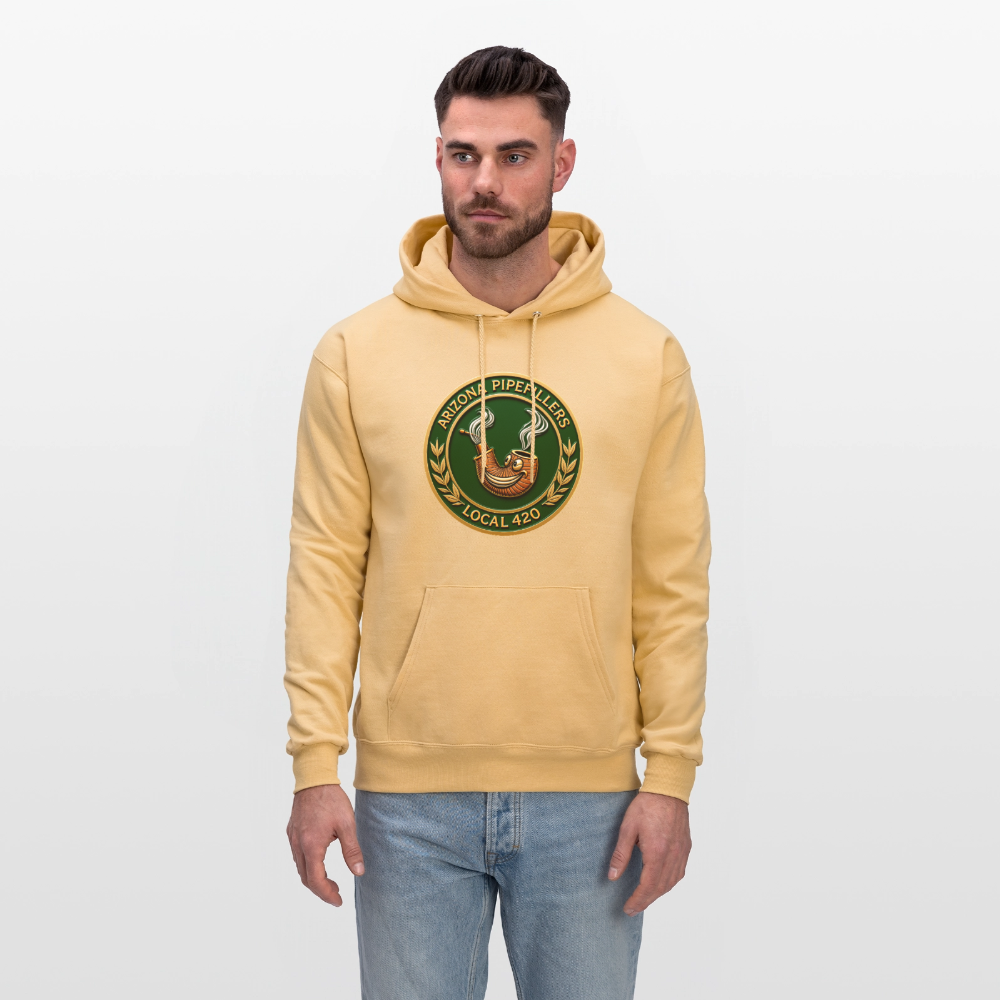 ARIZONIA PIPEFILLERS LOCAL 420 Men's Hoodie - light gold 