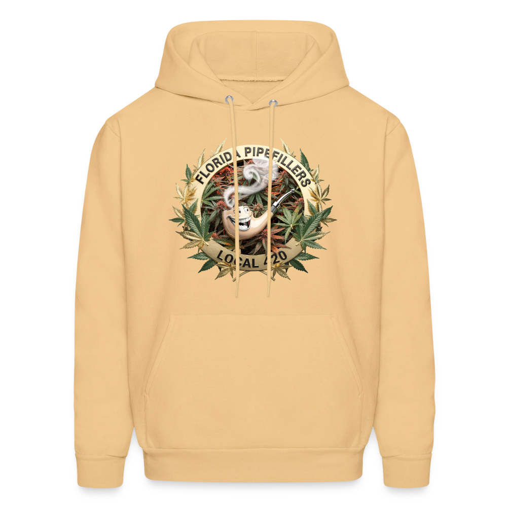 FLORIDA PIPEFILLERS LOCAL 420 Men's Hoodie - light gold 