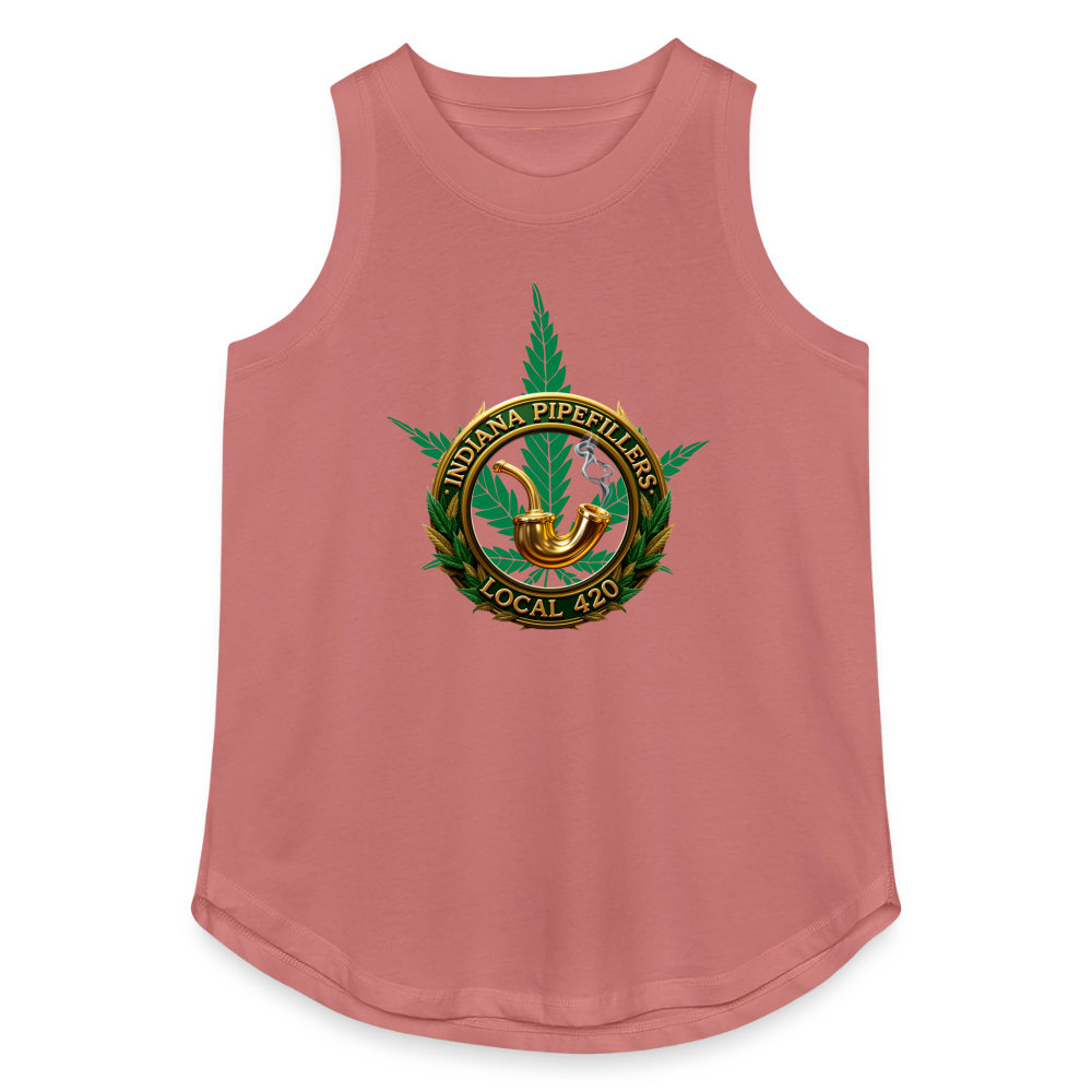 INDIANA PIPEFILLERS LOCAL 420 Women's Relaxed Tank Top - mauve