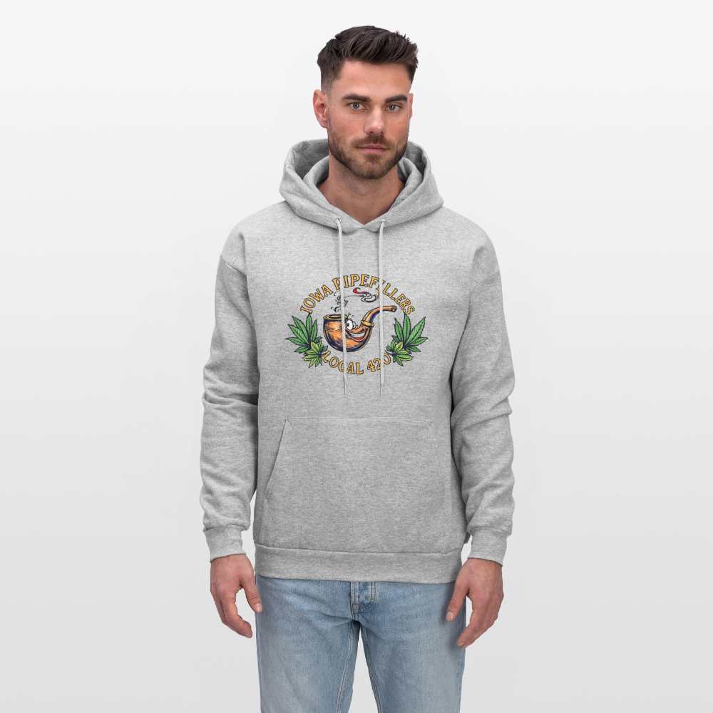 IOWA PIPEFILLERS LOCAL 420 F/B DESIGN Men's Hoodie - heather gray