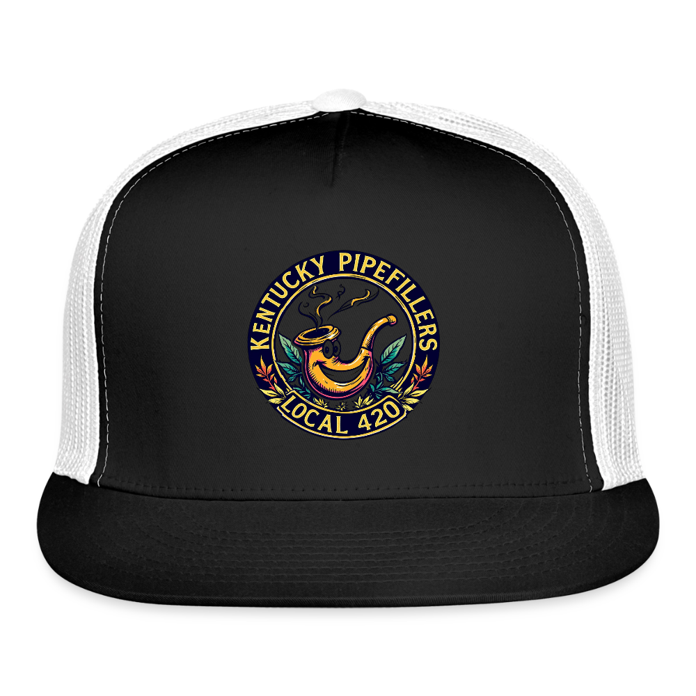 KENTUCK YPIPEFILLERS LOCAL 420 Trucker Hat - black/white