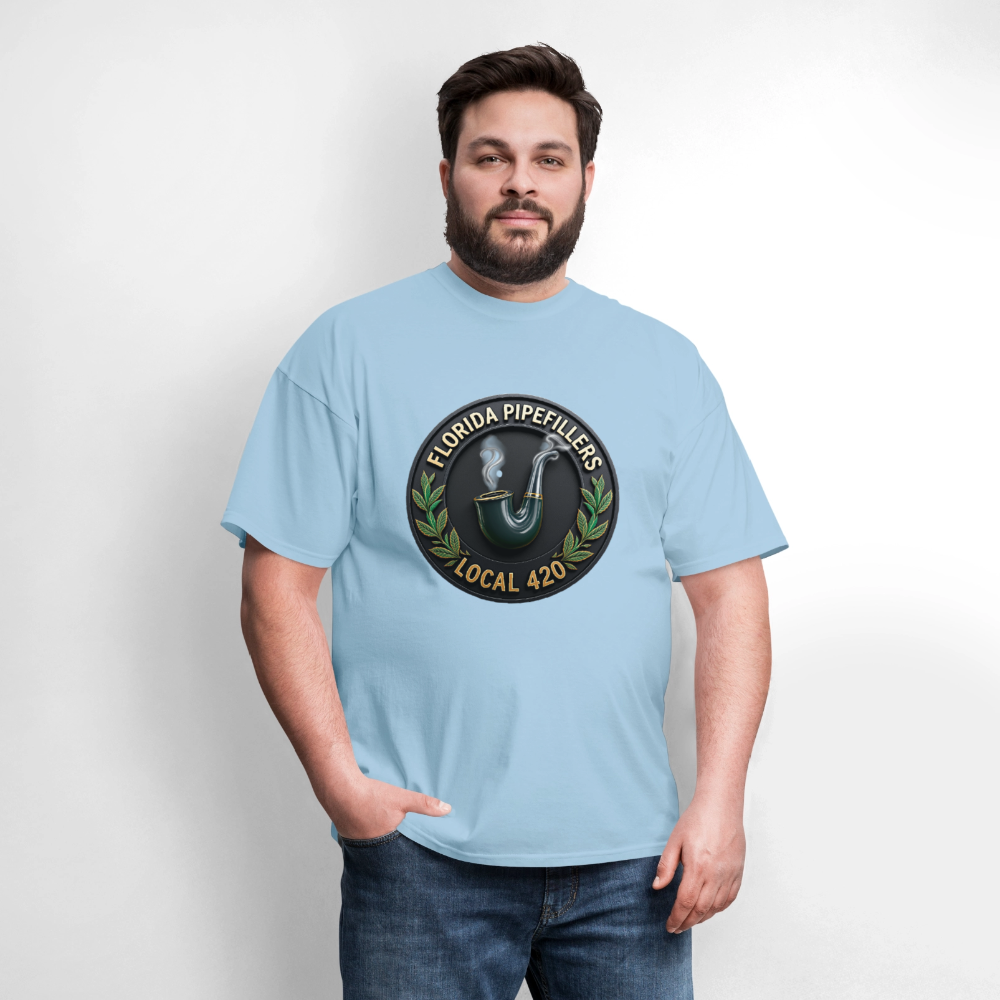 FLORIDA PIPEFILLERS LOCAL 420 Men's T-Shirt - powder blue