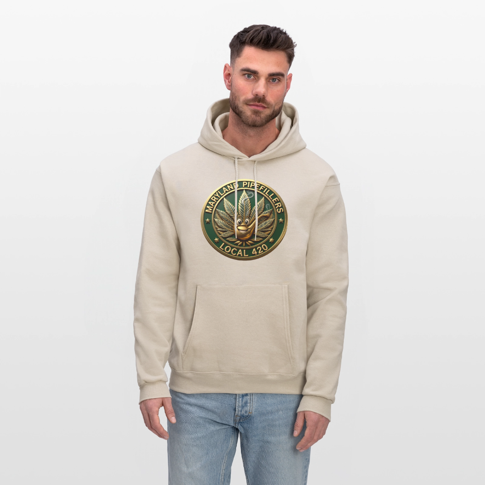 MARYLAND PIPEFILLERS LOCAL 420 Men's Hoodie - Sand
