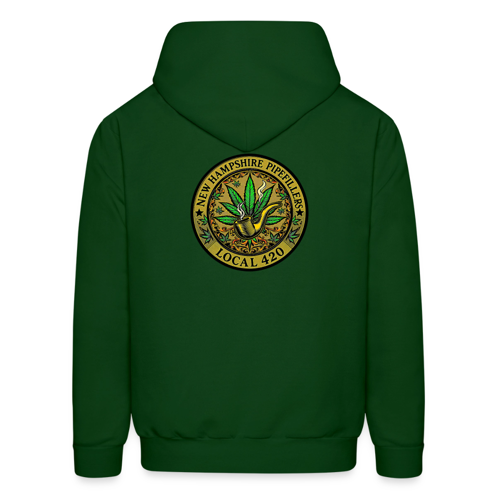 NEW HAMSHIRE PIPEFILLERS LOCAL 420 Men's Hoodie - forest green