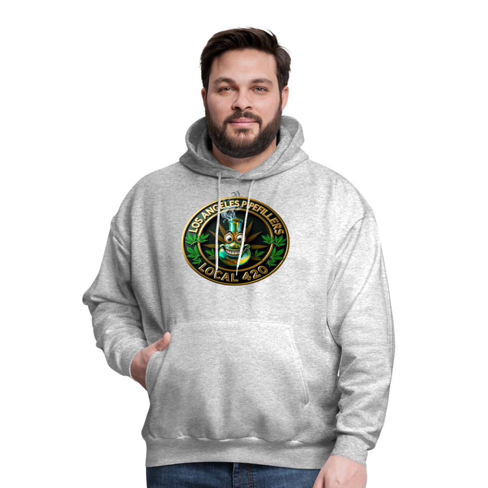 LOS ANGLES PIPEFILLERS LOCAL 420 Men's Hoodie - heather gray