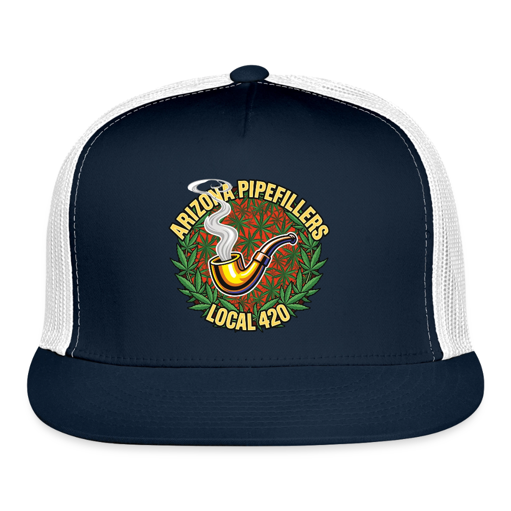 ARIZONA PIPEFILLERS LOCAL 420 Trucker Hat - navy/white