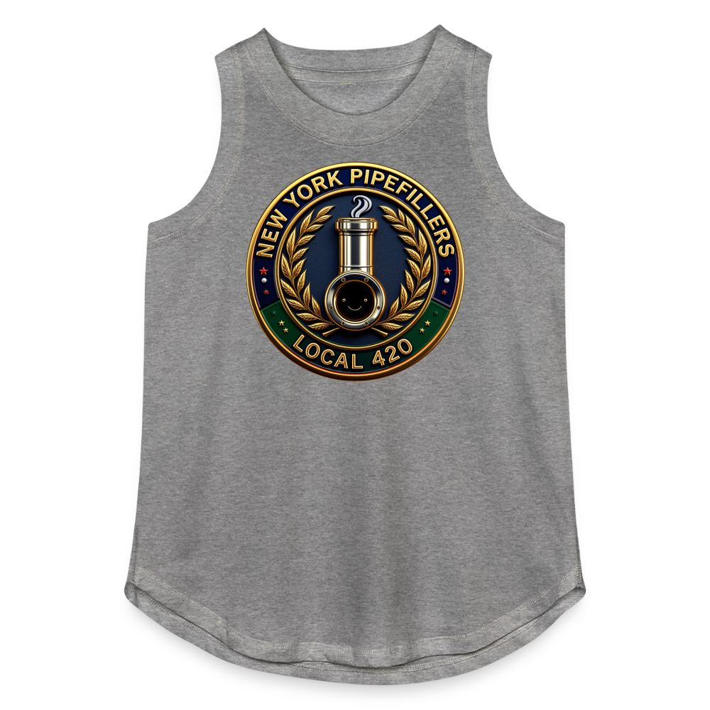 NEW YORK PIPEFILLERS LOCAL 420 Women's Relaxed Tank Top - granite heather 