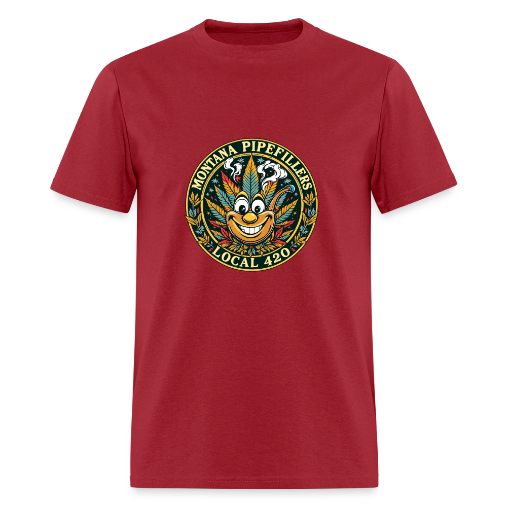 MONTANA PIPEFILLERS LOCAL 420 Men's T-Shirt - true red