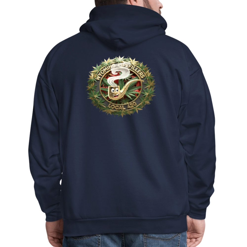 WYOMING PIPEFILLERS LOCAL 420 F/B DESIGN Men's Hoodie - navy