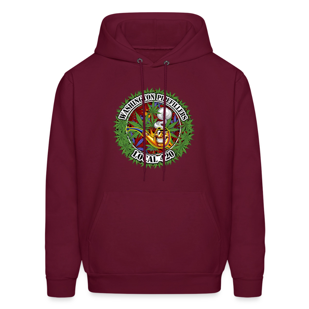 WASHINGTON PIPEFILLERS LOCAL 420 Men's Hoodie - burgundy