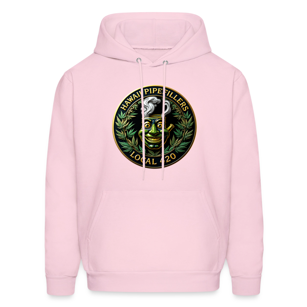 HAWAII PIPEFILLERS LOCAL 420 F/B DESIGN Men's Hoodie - pale pink