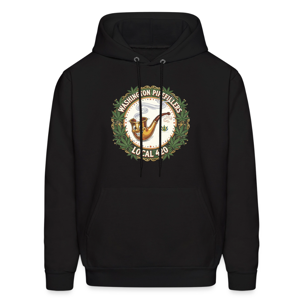 WASHINGTON PIPEFILLERS LOCAL 420 Men's Hoodie - black
