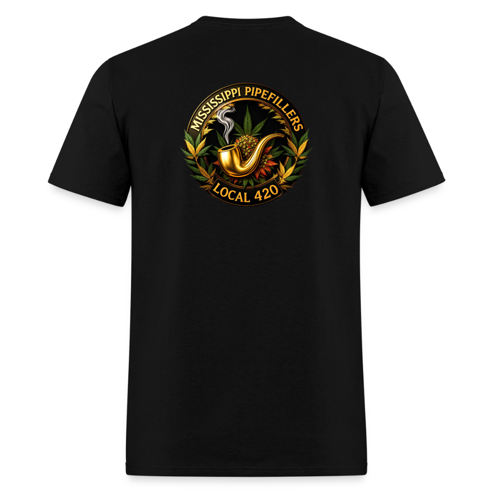 MISSISSIPPI PIPEFILLERS LOCAL 420 Men's T-Shirt - black