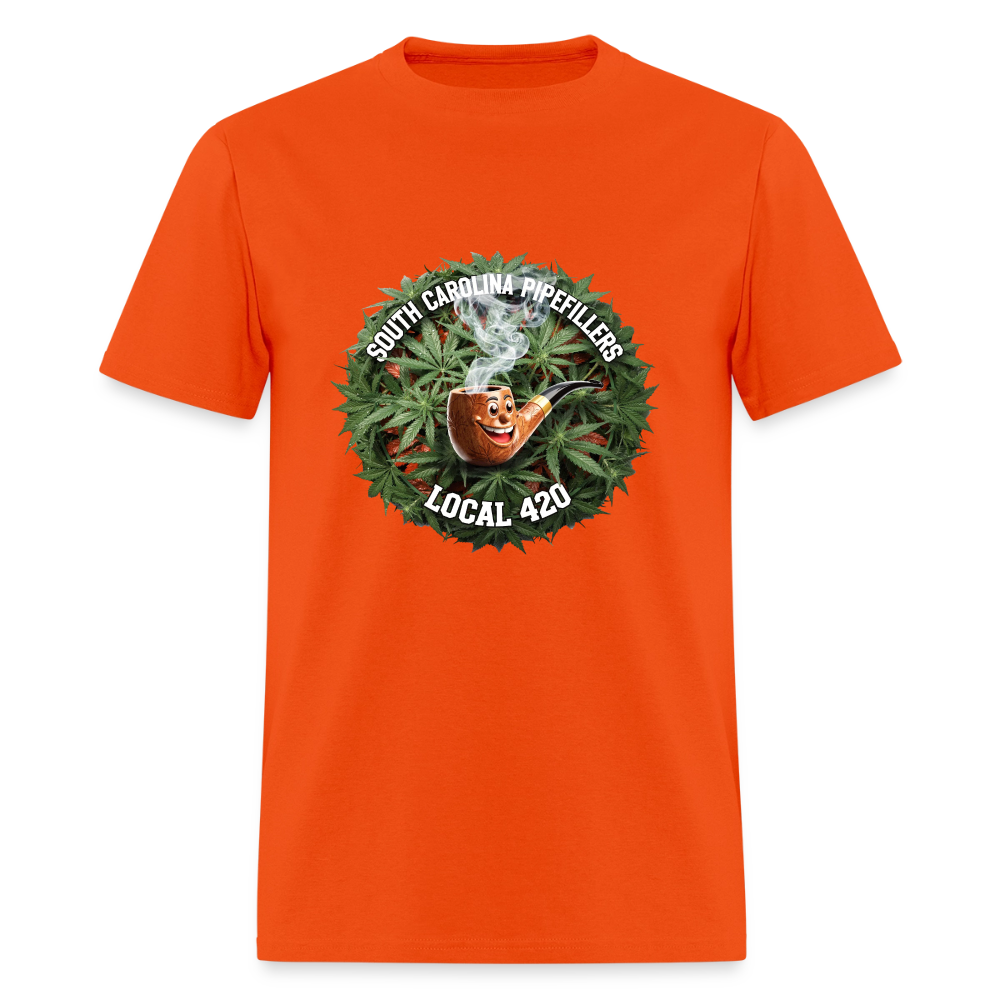 SOUTH CAROLINA PIPEFILLERS LOCAL 420 Men's T-Shirt - orange