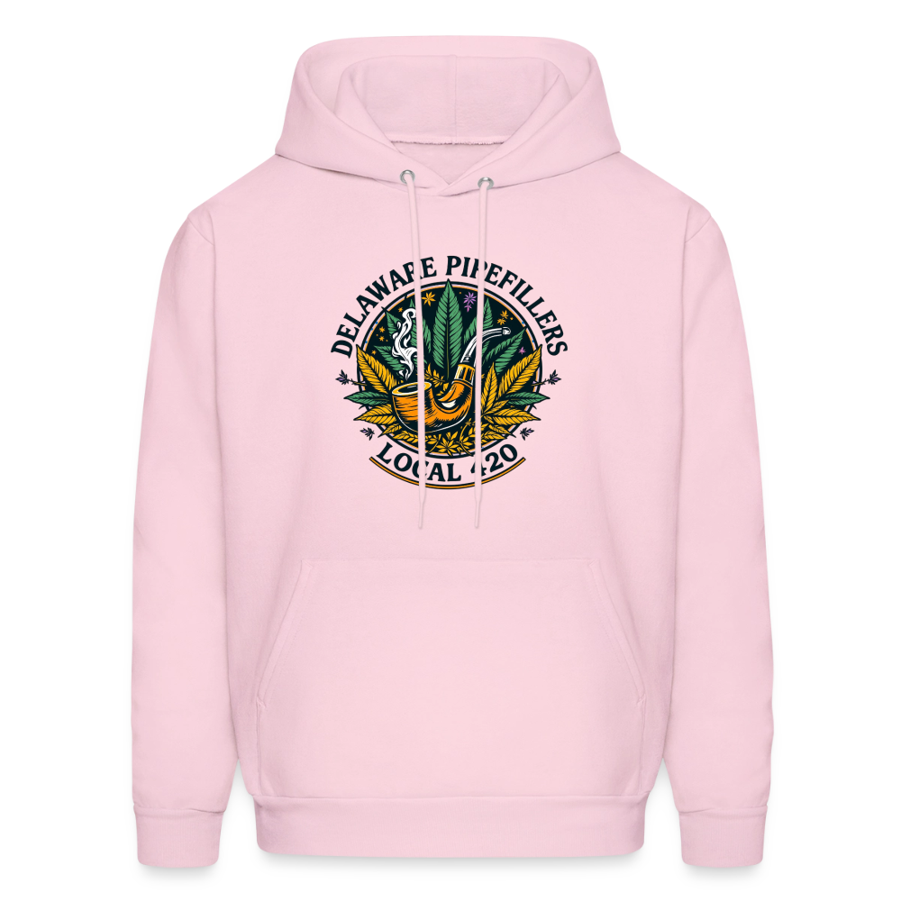 DELAWARE PIPEFILLERS LOCAL 420 Men's Hoodie - pale pink