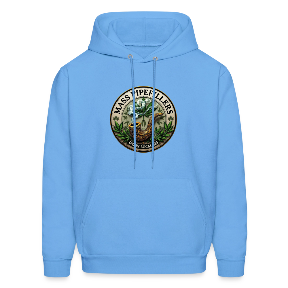 MASS PIPEFILLERS LOCAL 420 2 EMBLEM Men's Hoodie - carolina blue