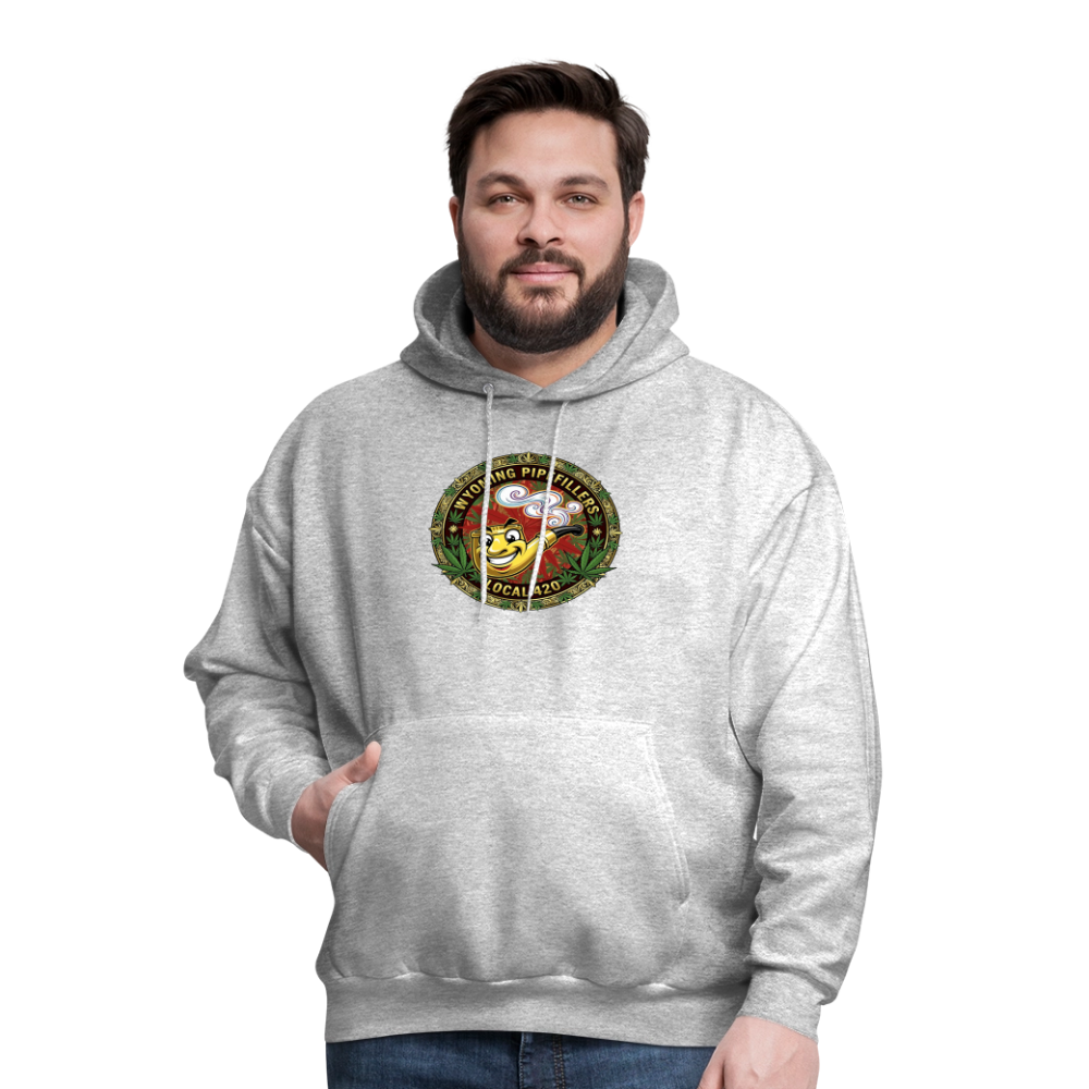 WYOMING PIPEFILLERS LOCAL 420 Men's Hoodie - heather gray