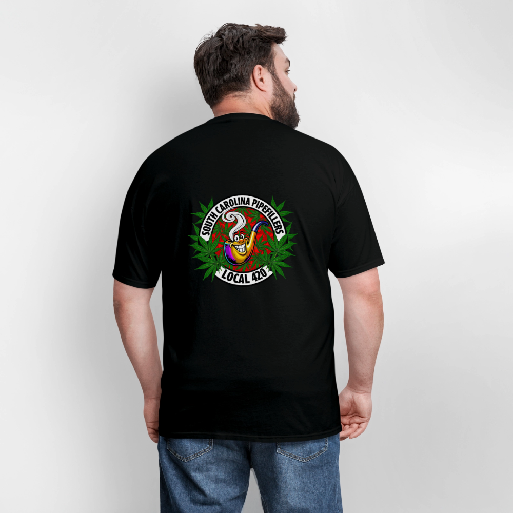 SOUTH CAROLINA PIPEFILLERS LOCAL 420 F/B DESIGN Men's T-Shirt - black