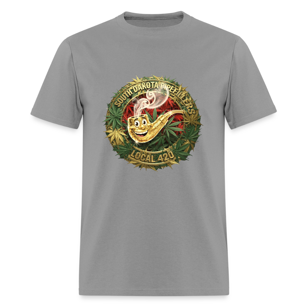 SOUTH DAKOTA PIPEFILLERS LOCAL 420 Men's T-Shirt - rock