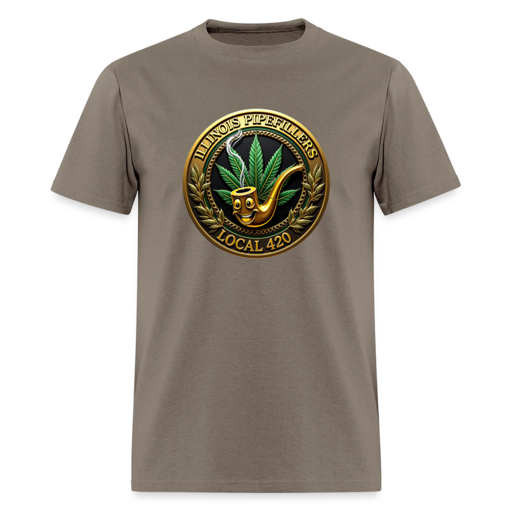 ILLINOIS PIPEFILLERS LOCAL 420 Men's T-Shirt | - safari