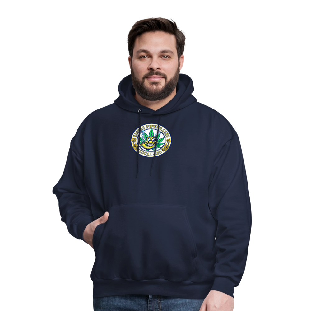 KANSAS PIPEFILLERS LOCAL 420 F/B DESIGNS  Men's Hoodie - navy