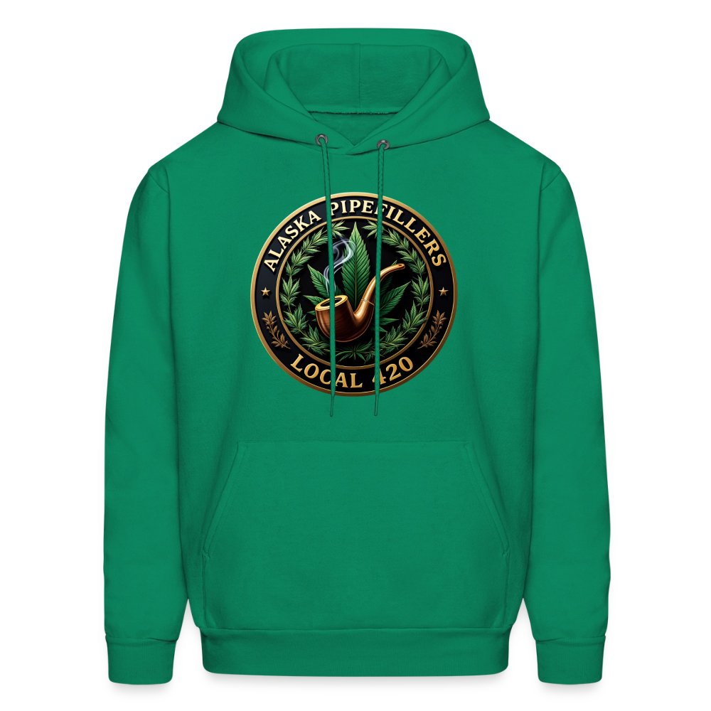 ALASKA PIPEFILLERS LOCAL 420 Men's Hoodie - kelly green