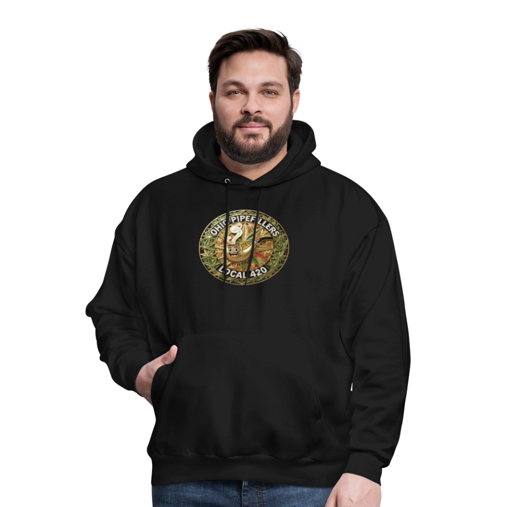 OHIO PIPEFILLERS LOCAL 420  Men's Hoodie - black