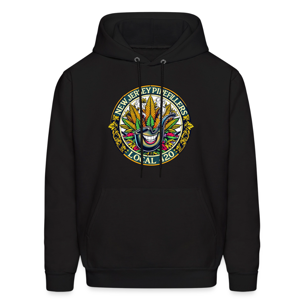 NEW JERSEY PIPEFILLERS LOCAL 420 Men's Hoodie - black