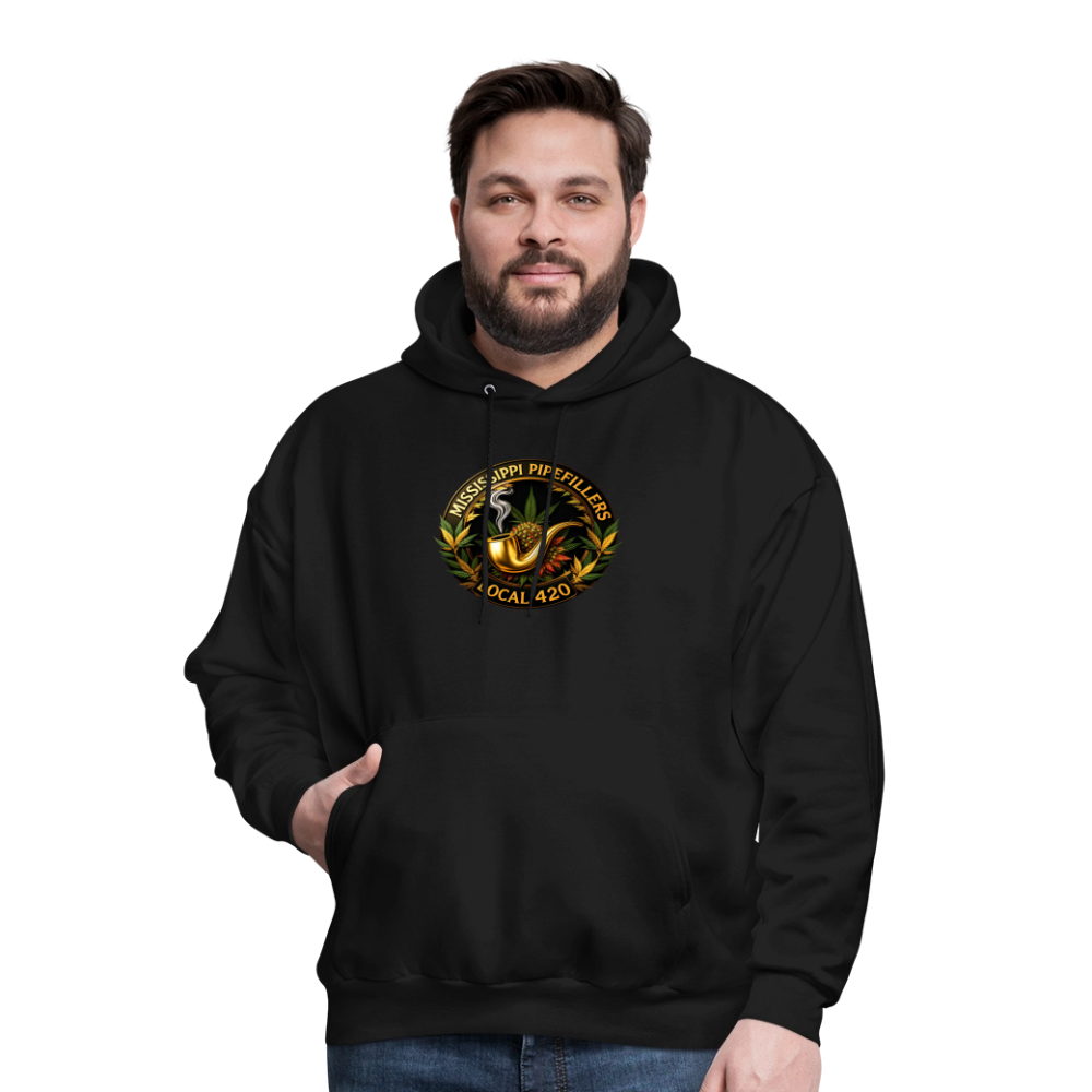 MISSISSIPPI PIPEFILLERS LOCAL 420 Men's Hoodie - black