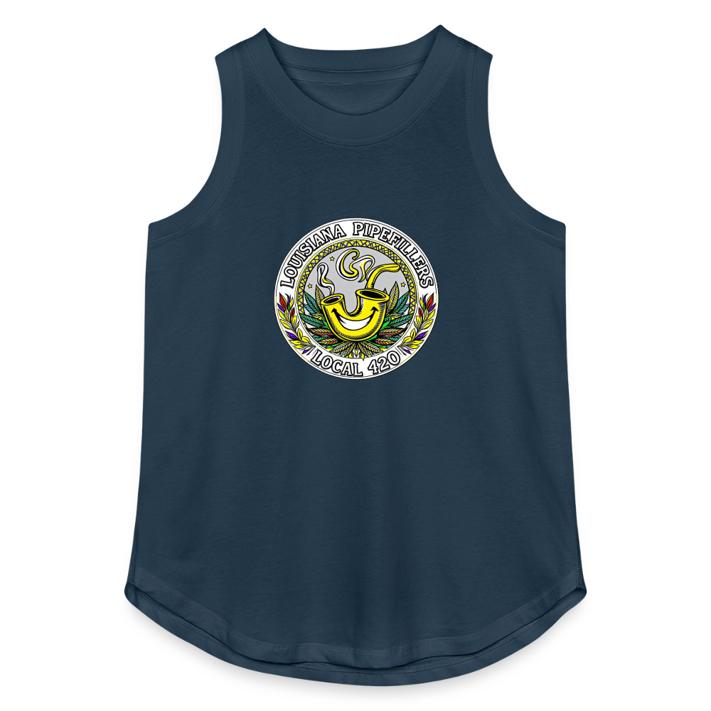 LOUISIANA PIPEFILLERS LOCAL 420 Women's Relaxed Tank Top - denim