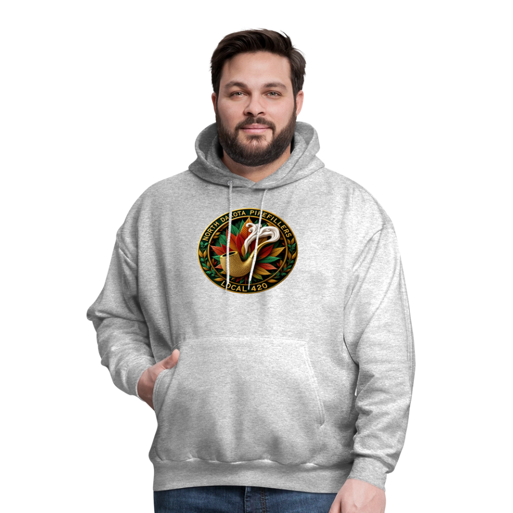 NORTH DAKOTA PIPEFILLERS LOCAL 420 Men's Hoodie - heather gray